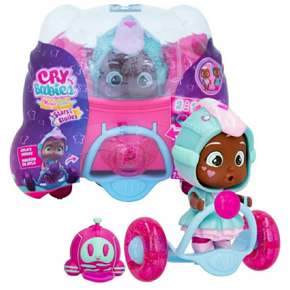 Magic Tears Starry Skies Doll with Pink and Blue Accessories